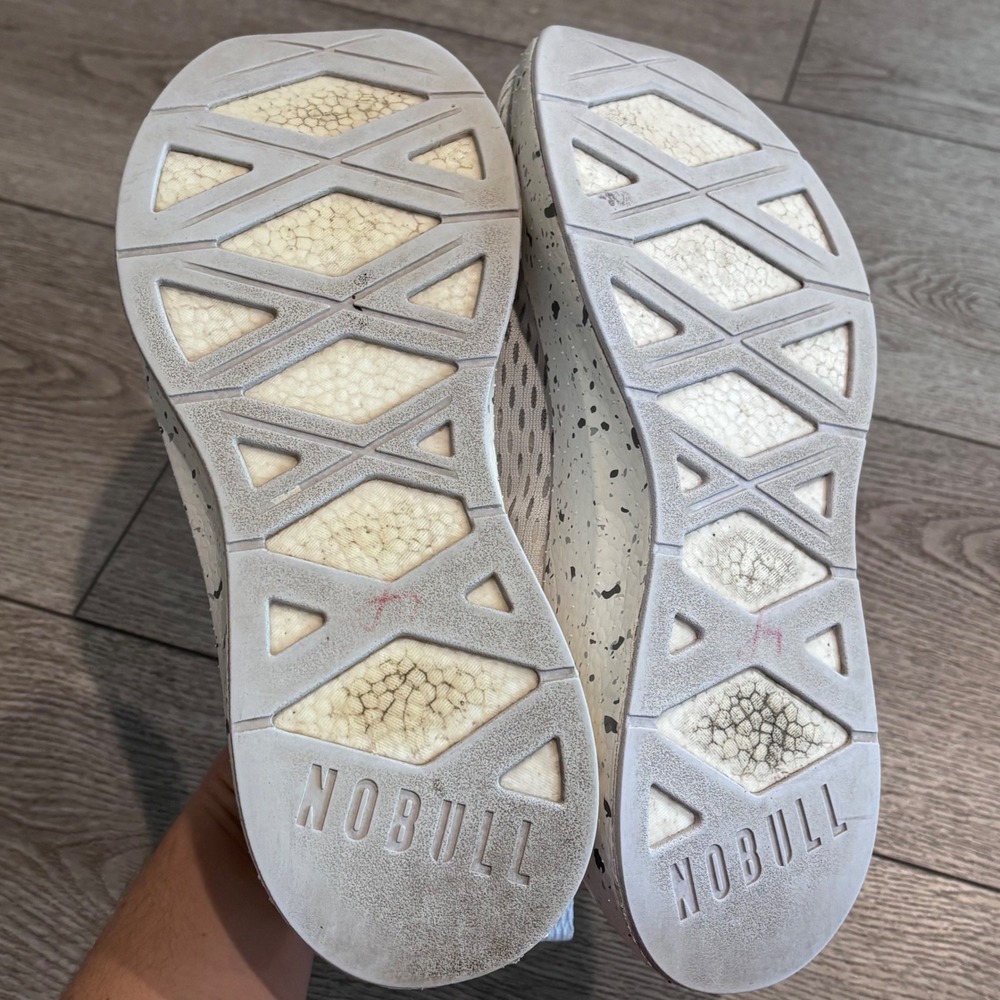 NOBULL Ripstop Runner Mens 9.5 Womens 11 Grey White Speckled Athletic Sneakers - Picture 7 of 8